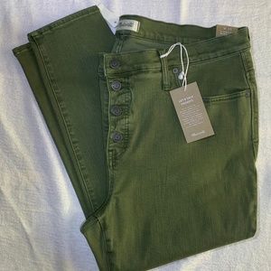 NWT Madewell High Rise Skinny Crop Petite Size 35
